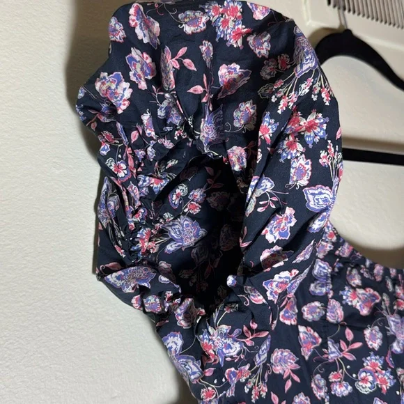 Nation Los Angeles Angel floral blouse top size XL - Picture 12 of 12